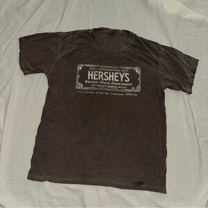 Hershey’s Vintage-Look/ Vintage-Style/ Vintage-Aesthetic Distressed Short Sleeve